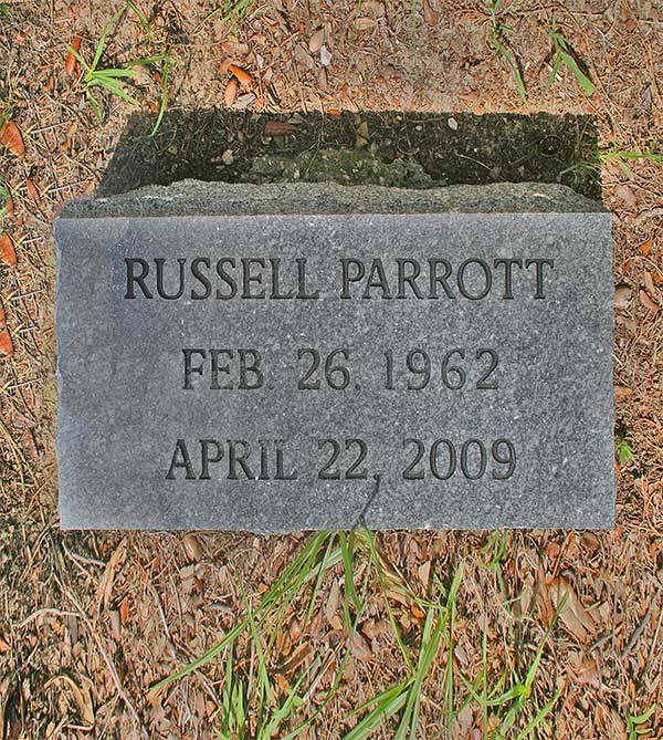Russell Parrott Gravestone Photo