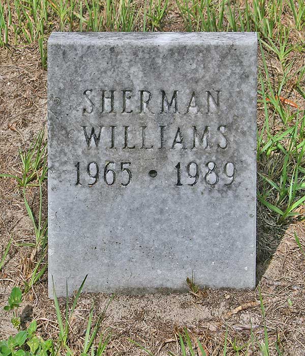 Sherman Williams Gravestone Photo