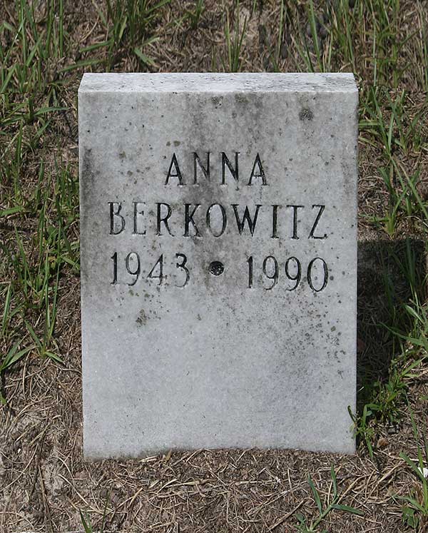 Anna Berkowitz Gravestone Photo
