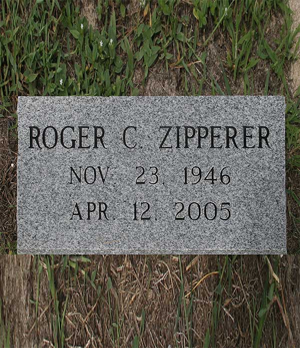 Roger C. Zipperer Gravestone Photo