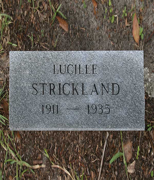Lucille Strickland Gravestone Photo