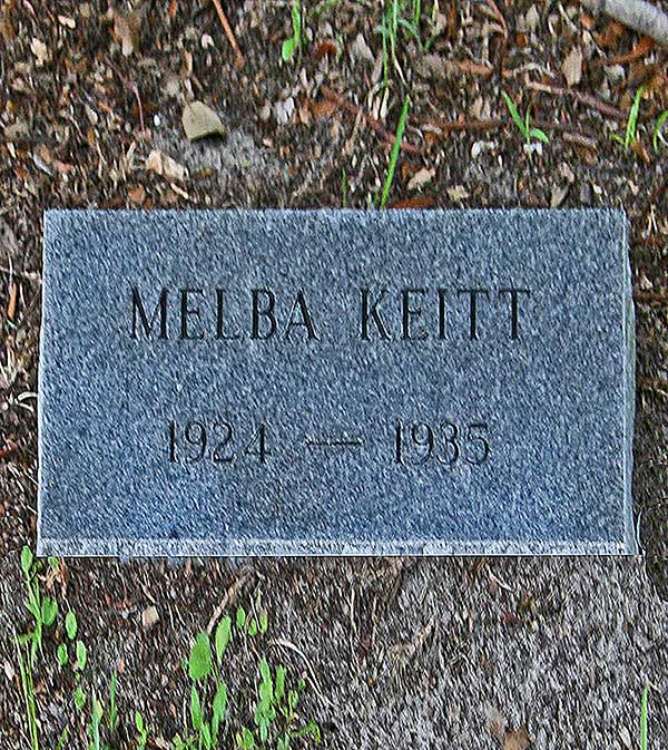 Melba Keitt Gravestone Photo