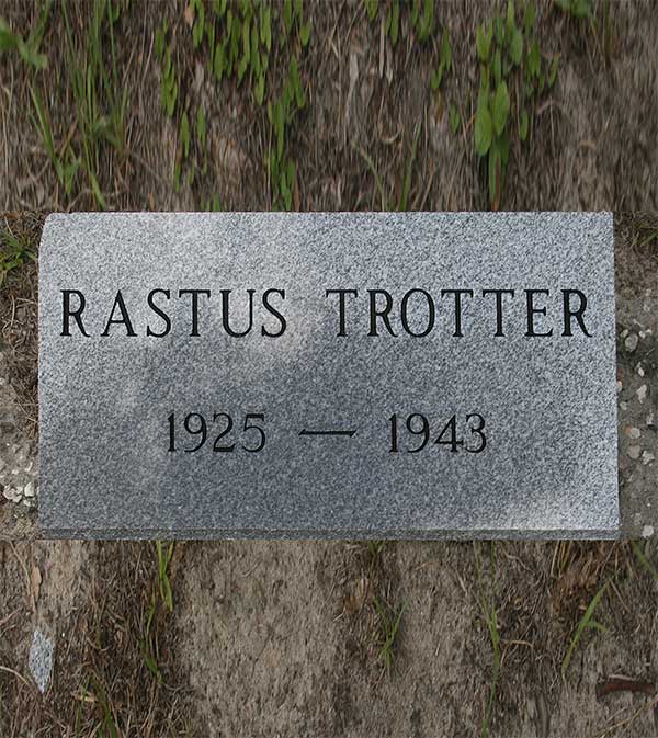 Rastus Trotter Gravestone Photo