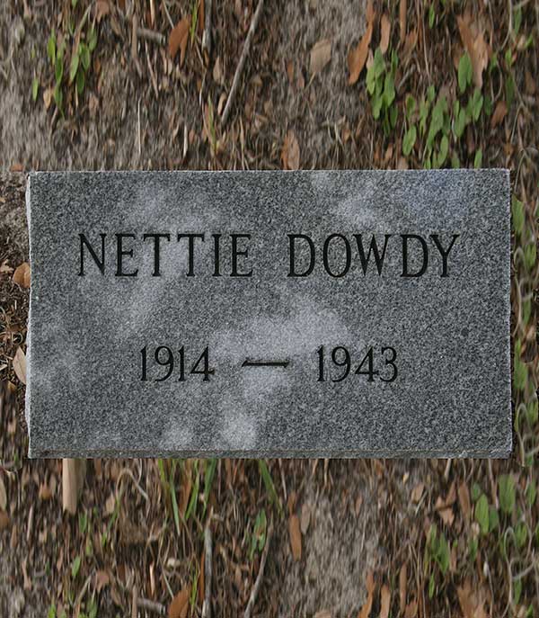 Nettie Dowdy Gravestone Photo