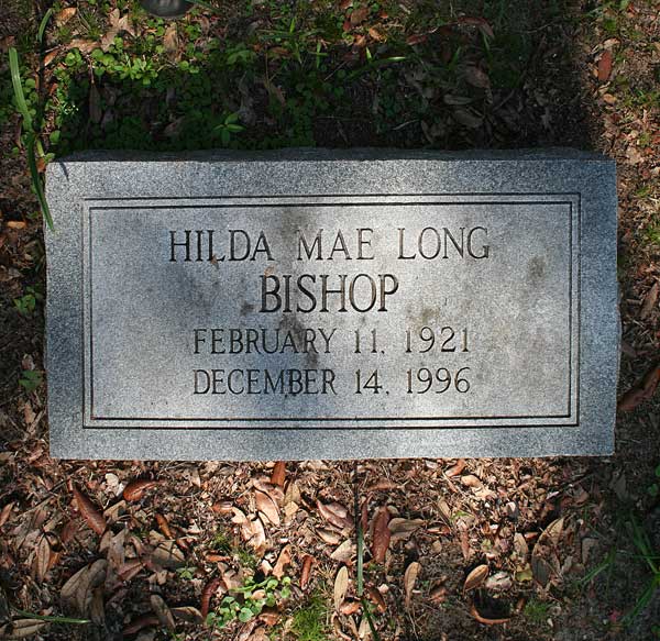 Hilda Mae Long Bishop Gravestone Photo