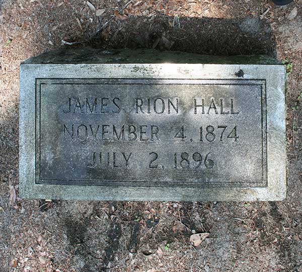 James Rion Hall Gravestone Photo