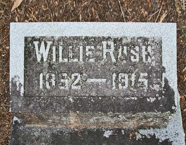 Willie Rush Gravestone Photo