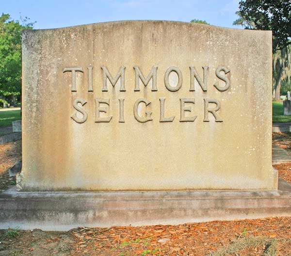 Timmons Seigler Gravestone Photo