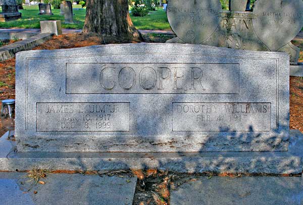 James L. & Dorothy Williams Cooper Gravestone Photo