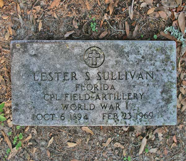 Lester S. Sullivan Gravestone Photo