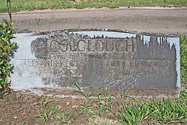 Alexander G. & Dora Crawford Colclough Gravestone Photo