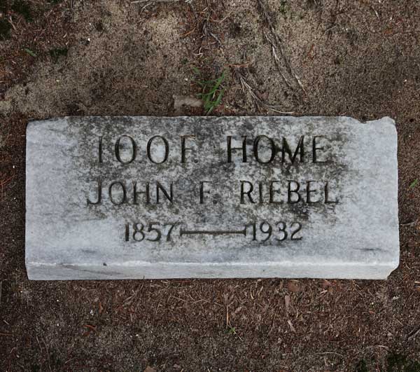 John F. Riebel Gravestone Photo