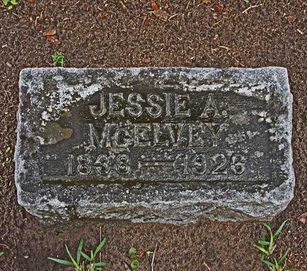 Jessie A. McElvey Gravestone Photo