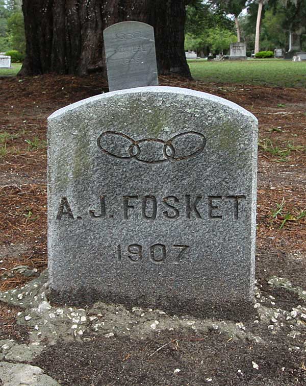 A.J. Fosket Gravestone Photo