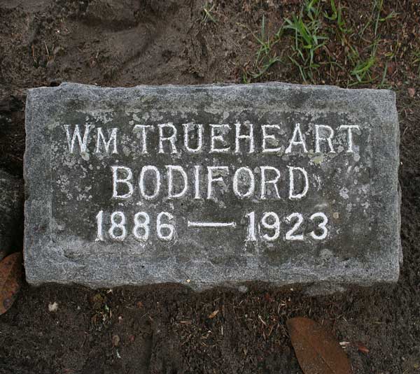Wm. Trueheart Bodiford Gravestone Photo