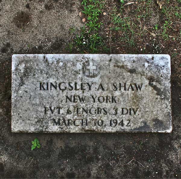 Kingsley A. Shaw Gravestone Photo