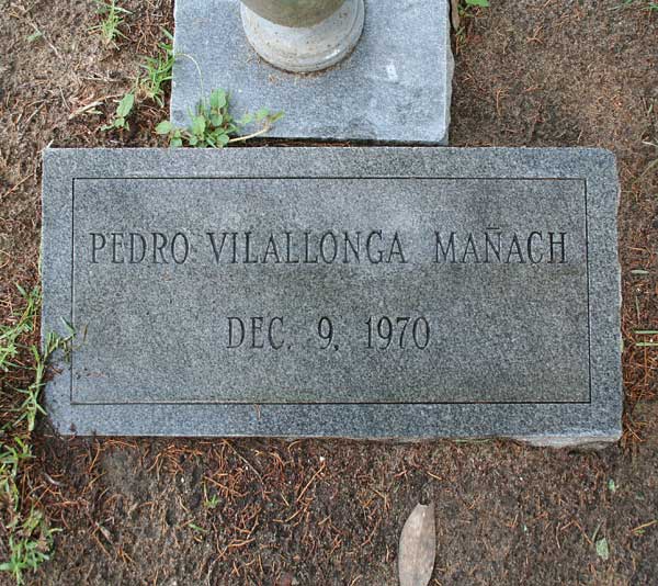 Pedro Vilallonga Manach Gravestone Photo