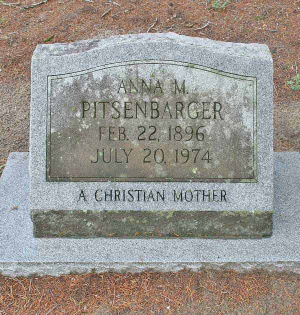 Anna M. Pitsenbarger Gravestone Photo
