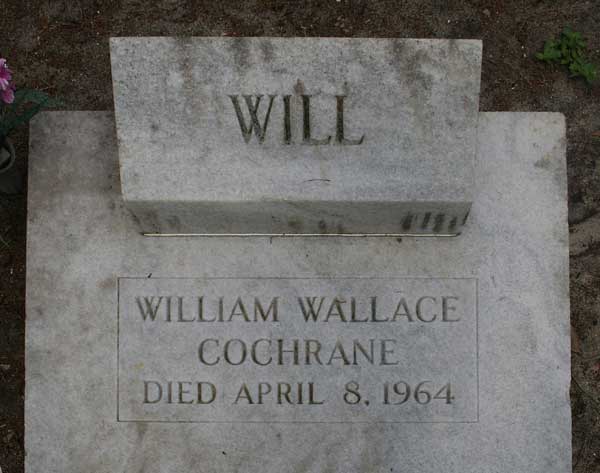 William Wallace Cochrane Gravestone Photo