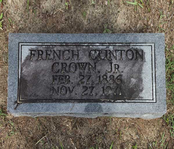 French Clinton Crown Gravestone Photo