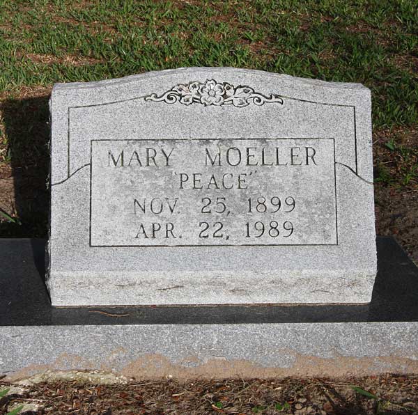 Mary Moeller Gravestone Photo