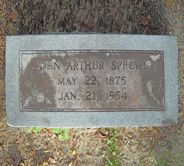 John Arthur Spruill Gravestone Photo