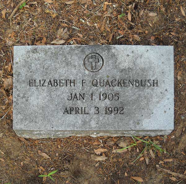 Elizabeth F. Quackenbush Gravestone Photo