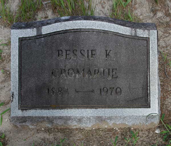 Bessie K. Cromartie Gravestone Photo