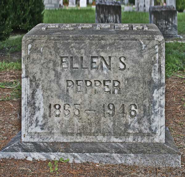 Ellen S. Pepper Gravestone Photo