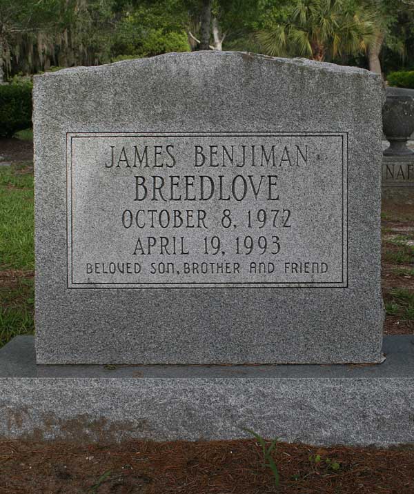 James Benjiman Breedlove Gravestone Photo