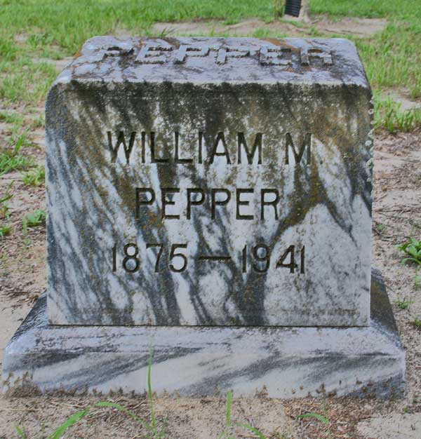 William M. Pepper Gravestone Photo
