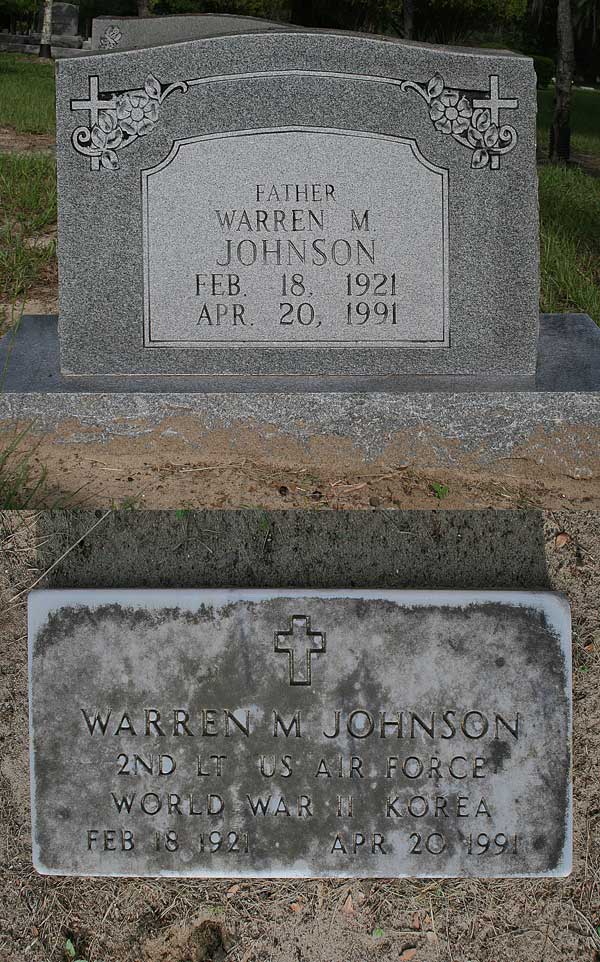 Warren M. Johnson Gravestone Photo