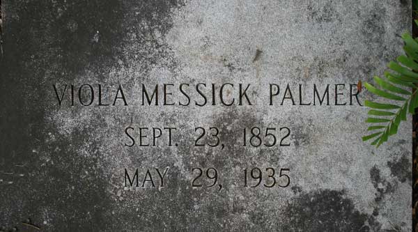 Viola Messick Palmer Gravestone Photo