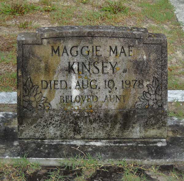 Maggie Mae Kinsey Gravestone Photo