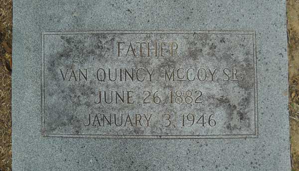 Van Quincy McCoy Gravestone Photo