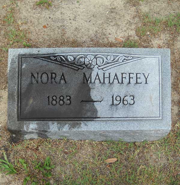 Nora Mahaffey Gravestone Photo