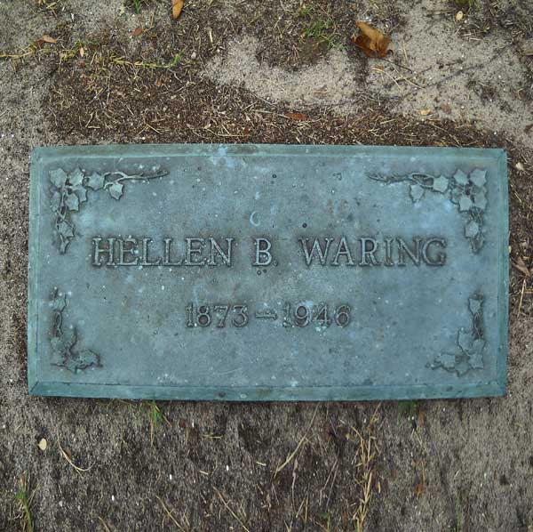 Hellen B. Waring Gravestone Photo