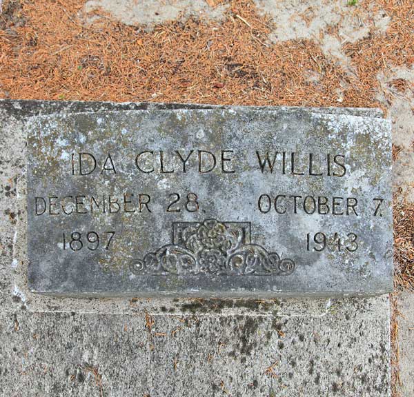 Ida Clyde Willis Gravestone Photo