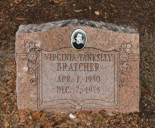 Virginia Tanksley Bratcher Gravestone Photo