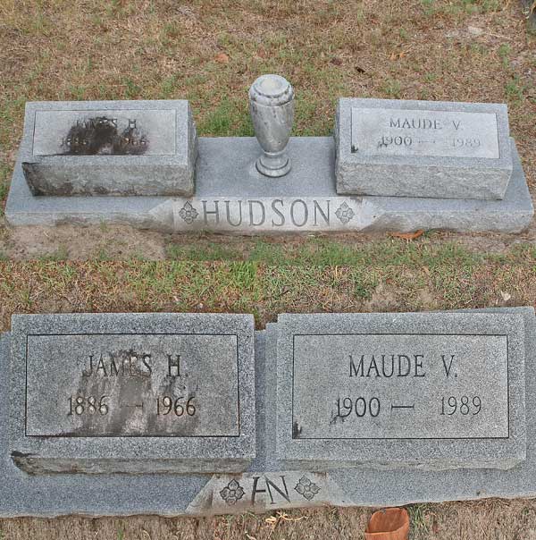 James H. & Maude V. Hudson Gravestone Photo