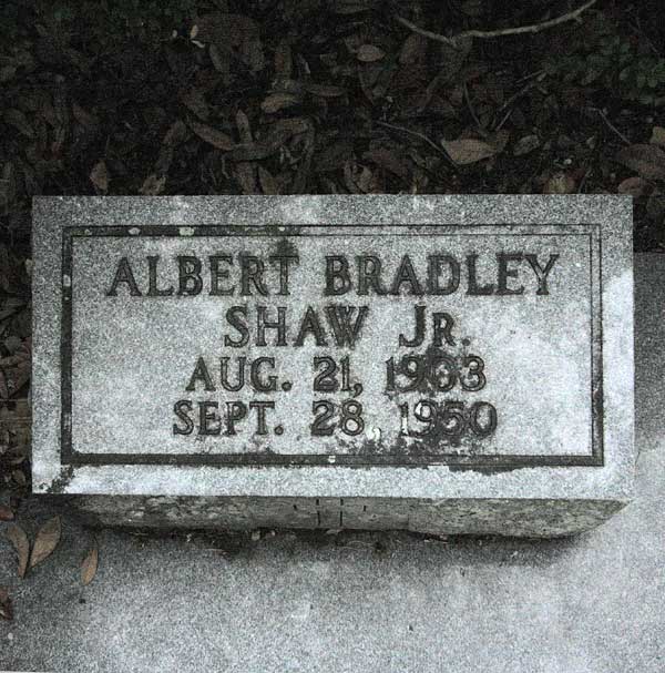 Albert Bradley Shaw Gravestone Photo