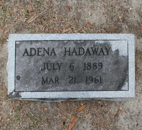 Adena Hadaway Gravestone Photo