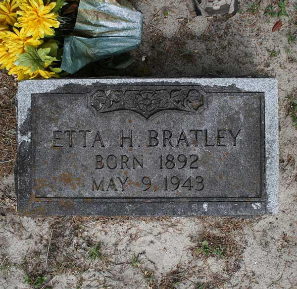 Etta H. Bratley Gravestone Photo