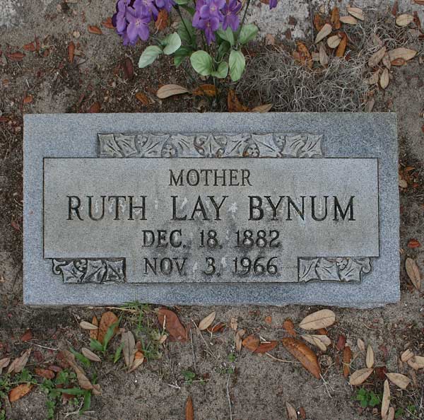 Ruth Lay Bynum Gravestone Photo
