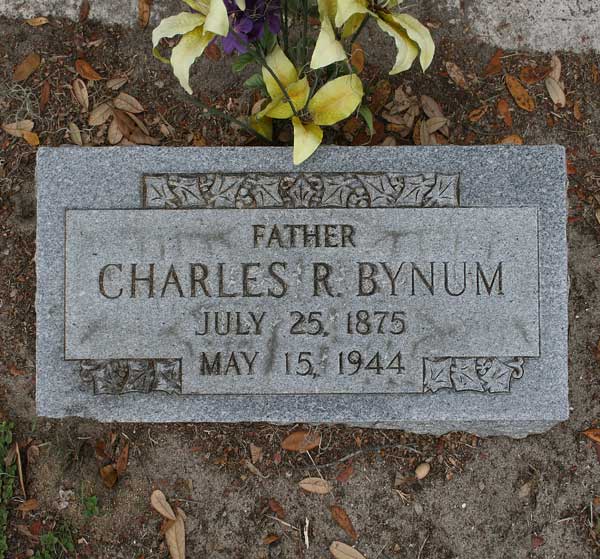 Charles R. Bynum Gravestone Photo