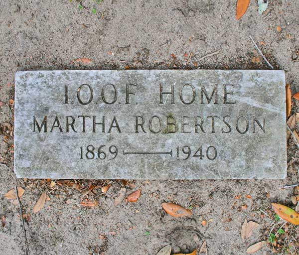 Martha Robertson Gravestone Photo