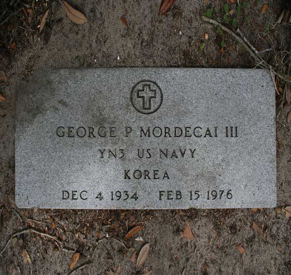 George P. Mordecai Gravestone Photo
