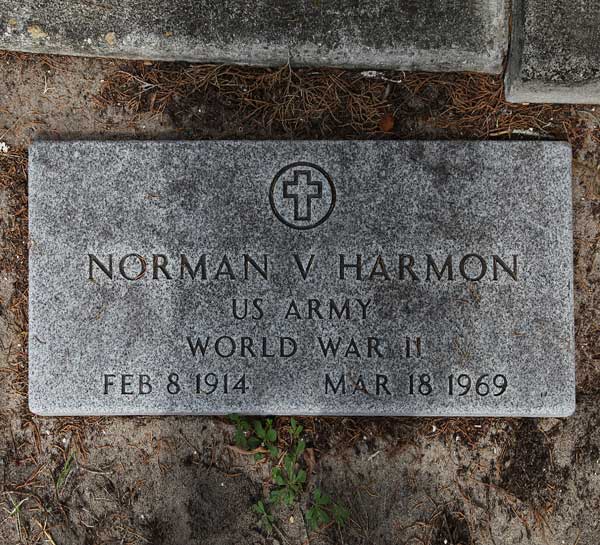 Norman V. Harmon Gravestone Photo
