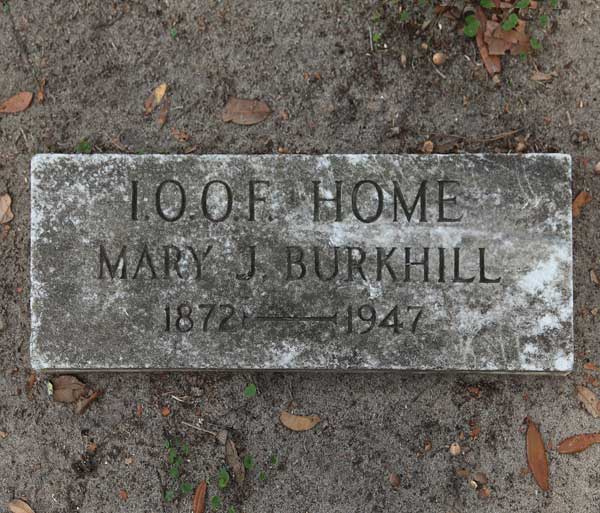 Mary J. Burkhill Gravestone Photo