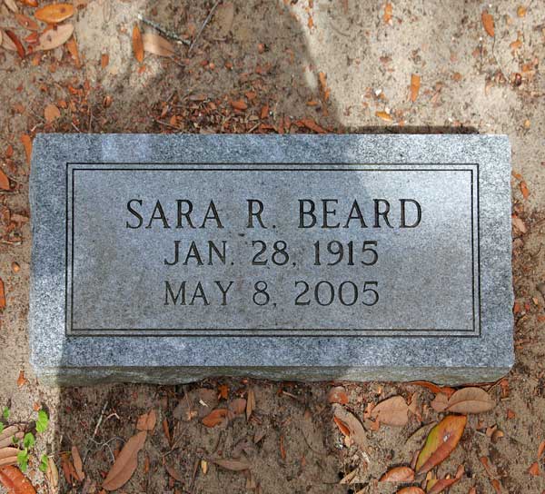 Sara R. Beard Gravestone Photo